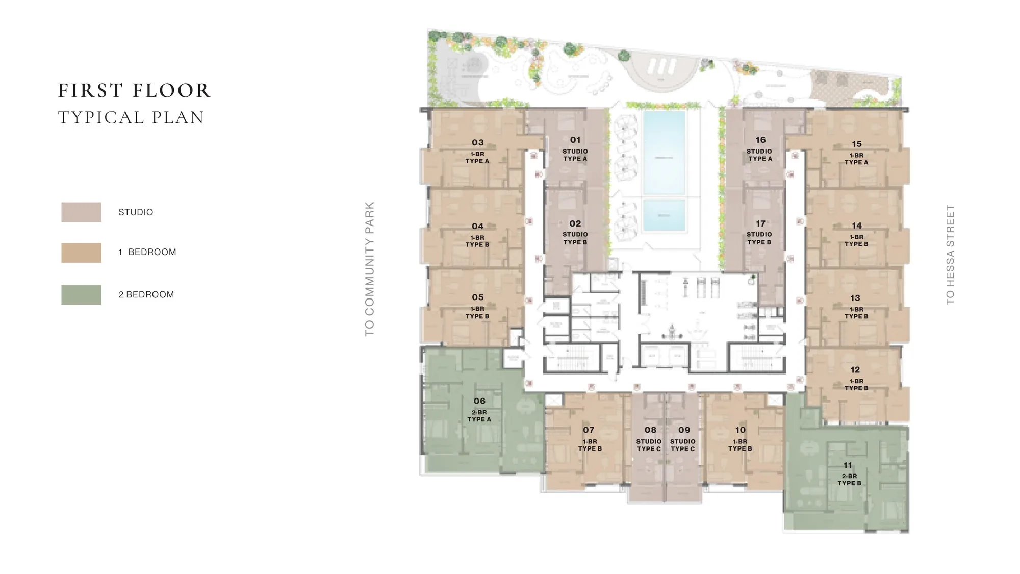 First floor typical plan