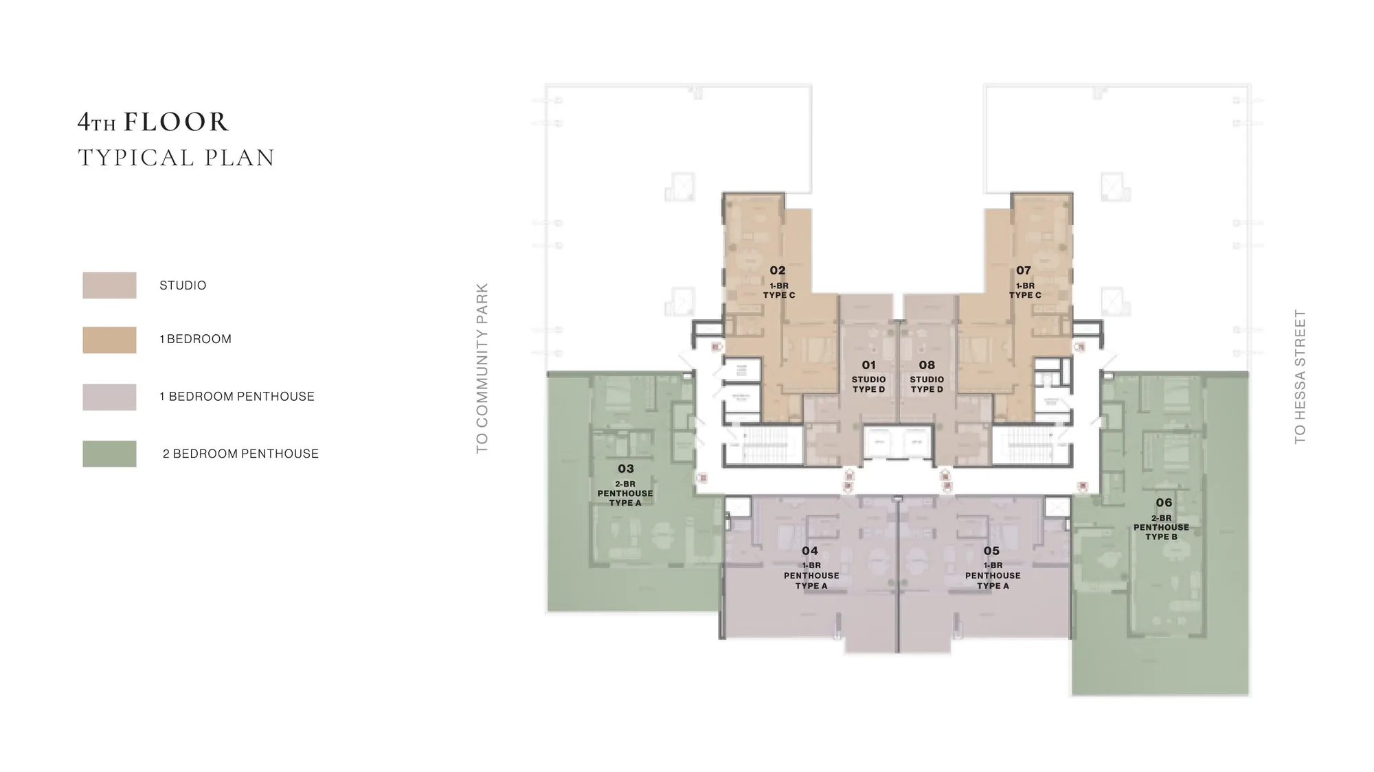 Fourth floor typical plan